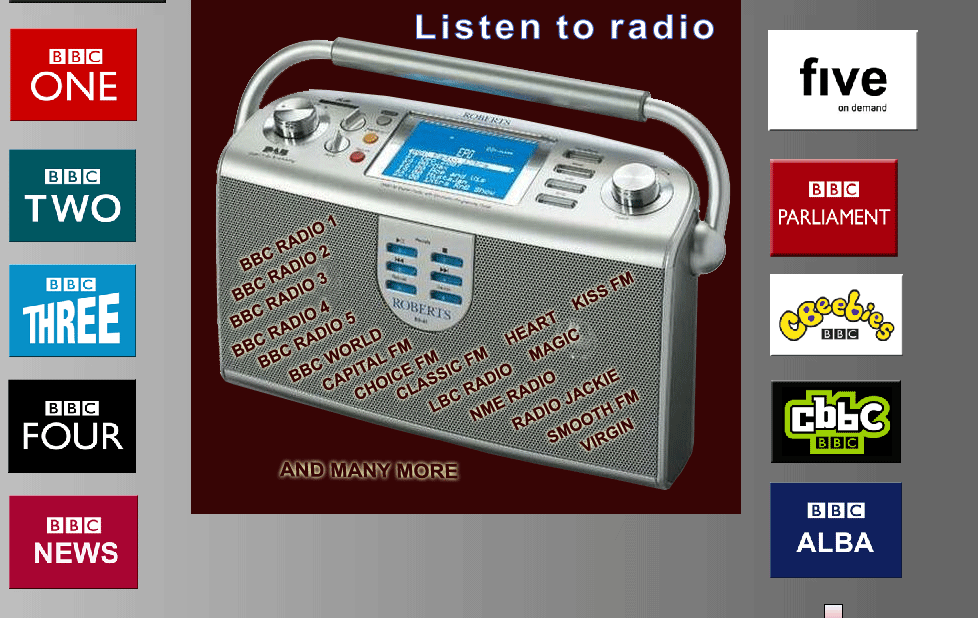 Watch UK TV, Listen to UK radio stations